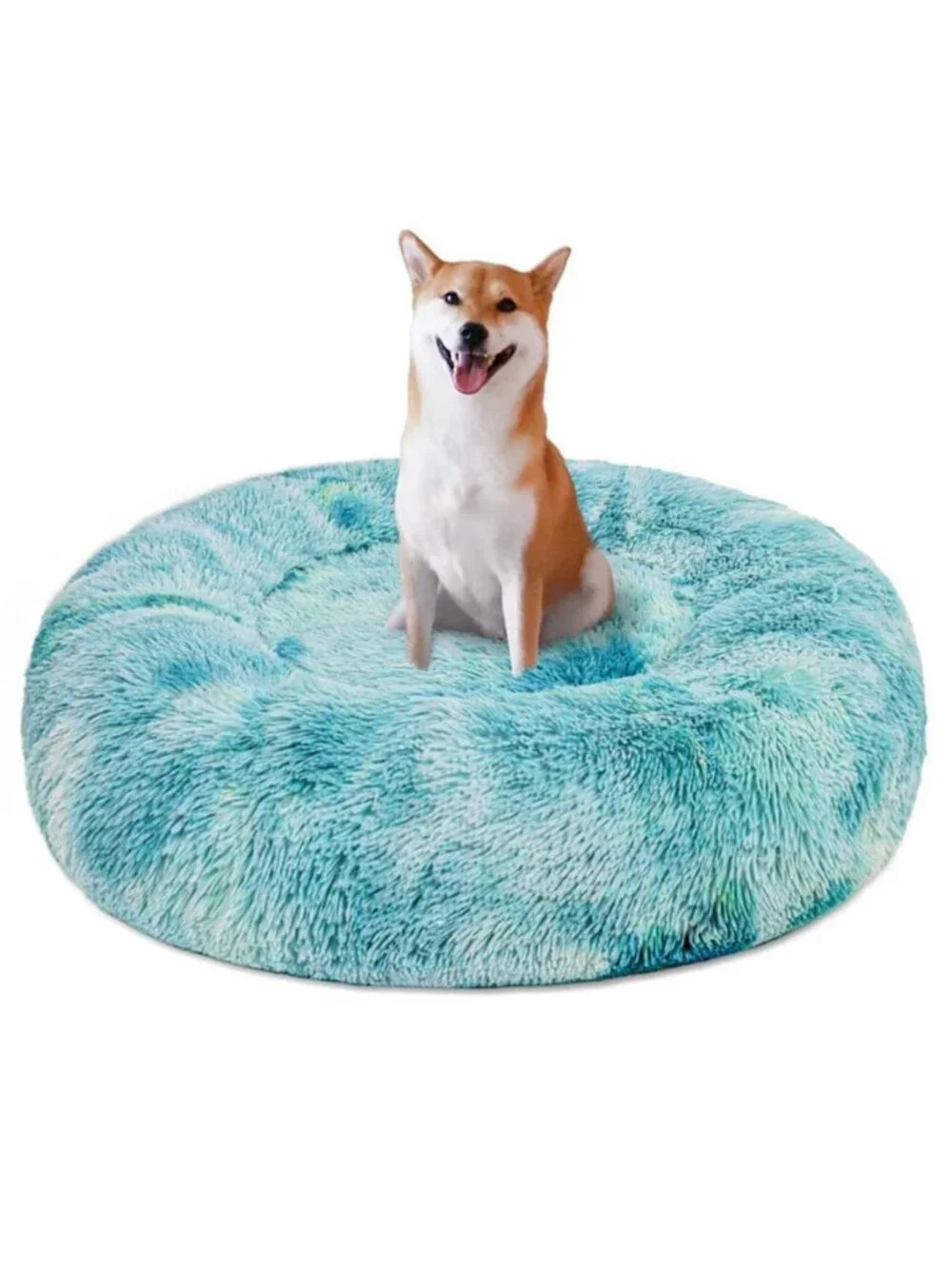 Calming Donut Pet Bed for Medium Dogs 32